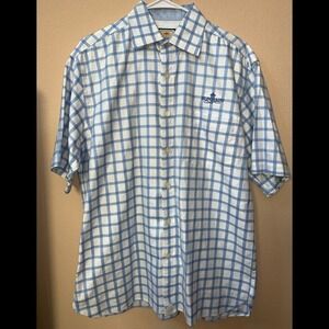 Vintage 1879 Joey Rodolfo Mens Short Sleeve Button Down Size Medium